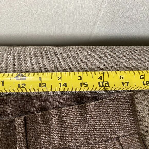 Vintage Levi's Action Slacks Dress Pants Men's 34 x 29 Mid Rise Brown Office USA - Picture 9 of 14